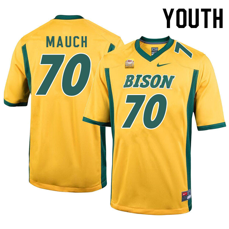 Youth #70 Cody Mauch North Dakota State Bison College Football Jerseys Sale-Yellow